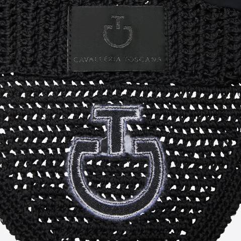 Bonnet anti-mouches crochet bleu marine - Cavalleria Toscana 