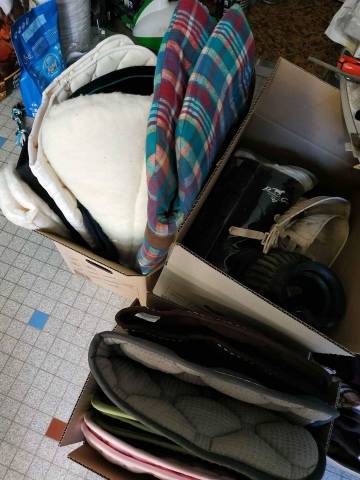 Lot de matériel d'équitation