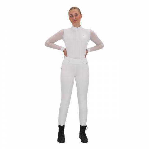 Polo de concours manches longues Senah QHP - Tissu extensible