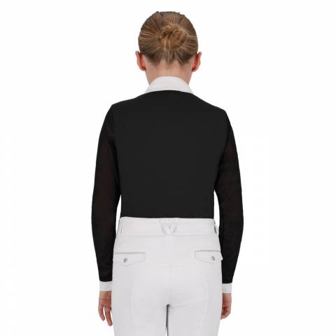 Polo de concours manches longues junior Senah QHP