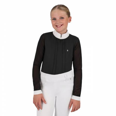 Polo de concours manches longues junior Senah QHP