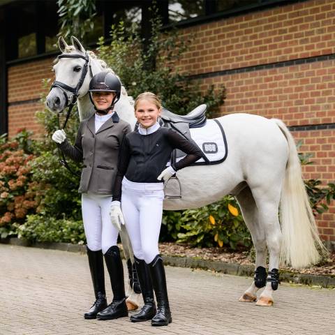 Polo de concours manches longues junior Senah QHP