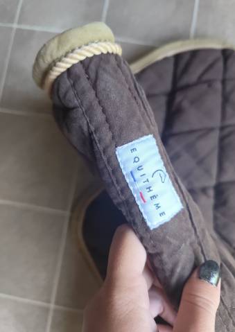 Tapis de selle Equith&egrave;me Beige / Marron Cheval