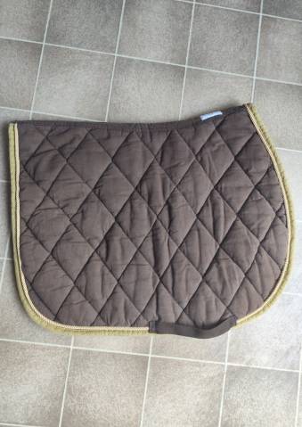 Tapis de selle Equith&egrave;me Beige / Marron Cheval