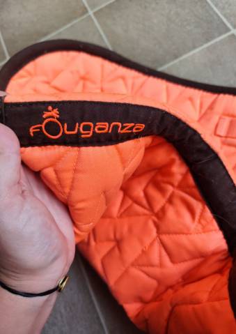 Tapis de selle orange Fouganza
