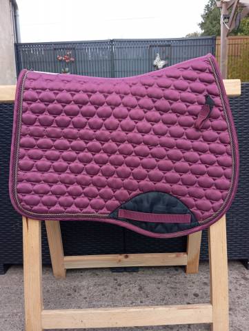Tapis d'équitation bordeaux mixte