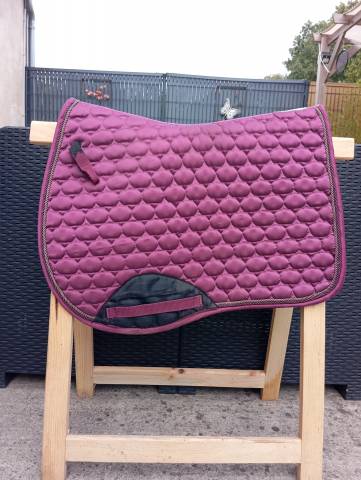 Tapis d'équitation bordeaux mixte