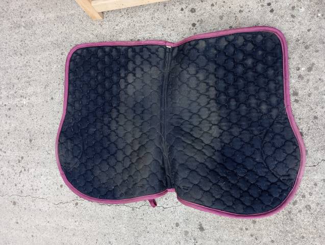 Tapis d'équitation bordeaux mixte