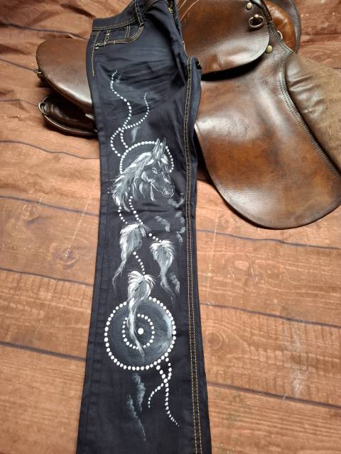 Superbe jean skinny equitation