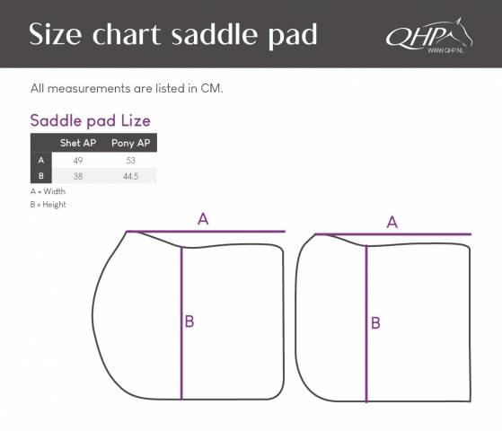 Tapis de selle Lize Noir - QHP - Doublure respirante