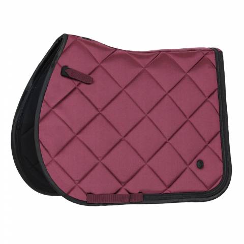 Tapis de selle Zahra Bordeaux - QHP - Effet satiné, motifs élégants