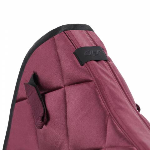 Tapis de selle Zahra Bordeaux - QHP - Effet satiné, motifs élégants