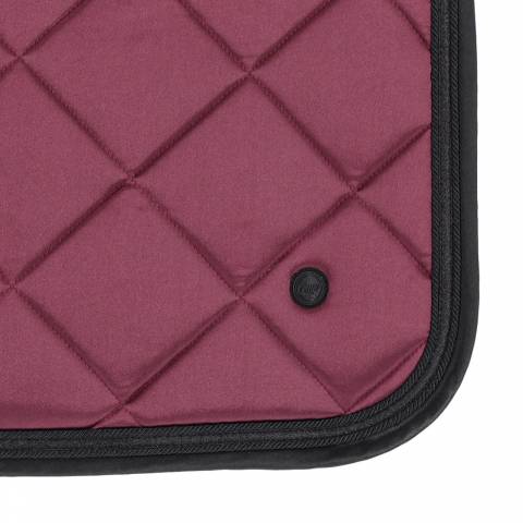 Tapis de selle Zahra Bordeaux - QHP - Effet satiné, motifs élégants
