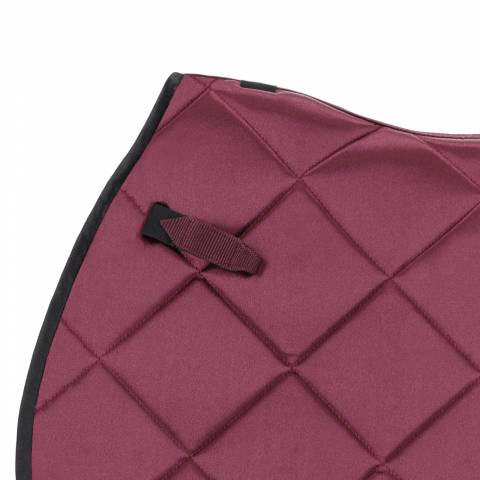 Tapis de selle Zahra Bordeaux - QHP - Effet satiné, motifs élégants