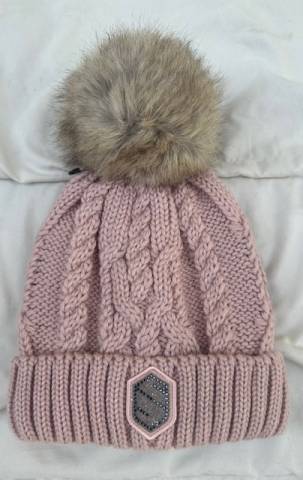 Bonnet Nora Crystal Intarsia - Samshield - Pompon amovible