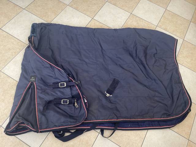 Vends couverture Equitheme bleu 50g taille 135