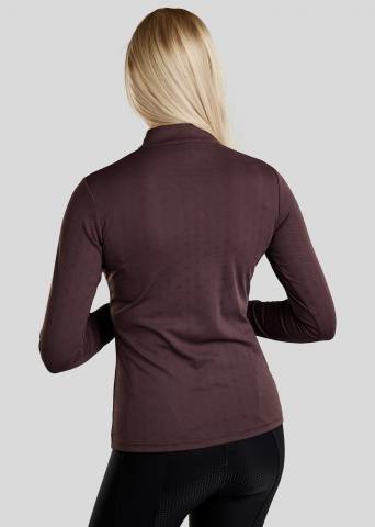 Polo manches longues Mocilia Jacquard Refined - Montar - Fonctionnel et styl&eacute;