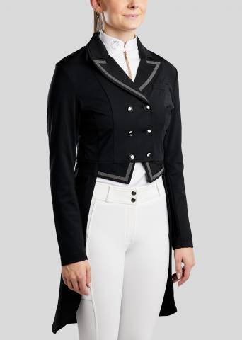 Frac long de dressage Gun Metal et Crystal - Montar - Élégance et performance