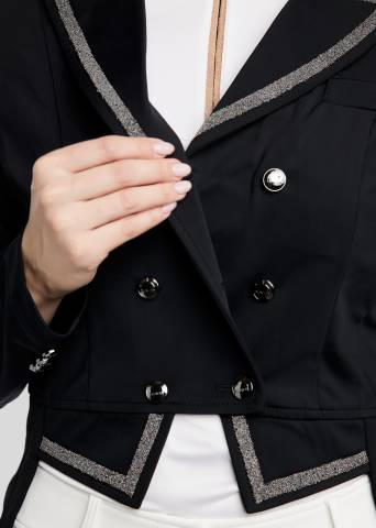 Frac long de dressage Gun Metal et Crystal - Montar - Élégance et performance