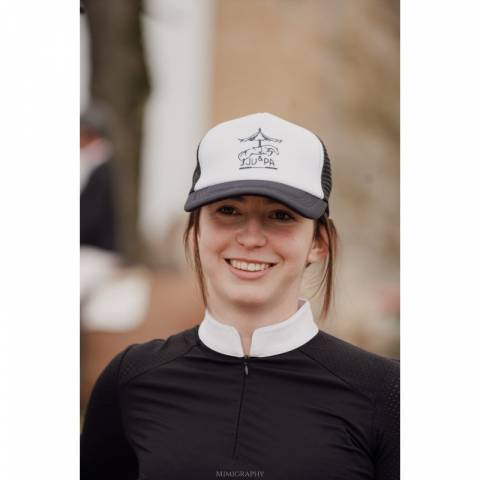 Casquette style trucker bicolore - JU & PA - Broderie glitter