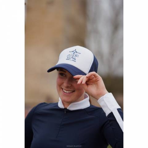 Casquette style trucker bicolore - JU & PA - Broderie glitter