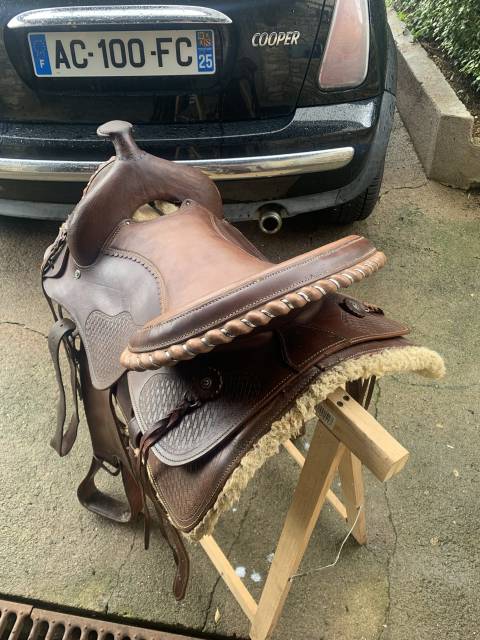 Selle western adulte 19 pouces
