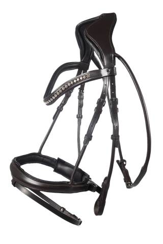 Bridon anatomique Arezzo - HKM - Cuir doux