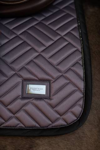 Tapis de selle Modern Dark Violet - Equestrian Stockholm - Tissu en bambou