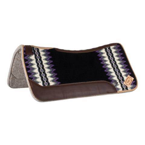 Tapis de selle western - Pool's - Feutre et cuir