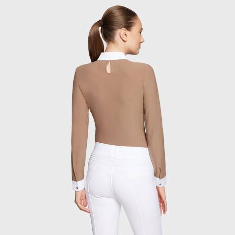 Polo de concours manches longues Aloise FW25 - Samshield - Tissu respirant