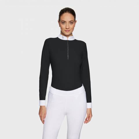 Polo de concours manches longues Aloise FW25 - Samshield - Tissu respirant