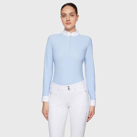 Polo de concours manches longues Aloise FW25 - Samshield - Tissu respirant