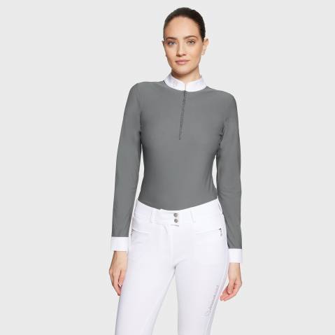 Polo de concours manches longues Aloise FW25 - Samshield - Tissu respirant