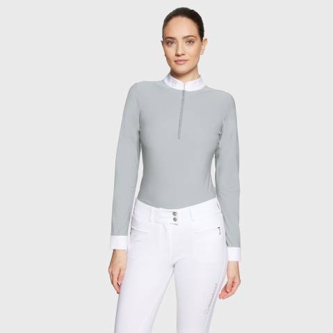 Polo de concours manches longues Aloise FW25 - Samshield - Tissu respirant