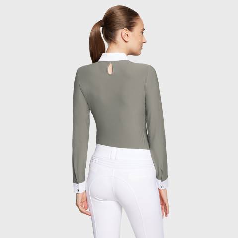 Polo de concours manches longues Aloise FW25 - Samshield - Tissu respirant