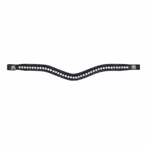 Frontal en cuir Skye - QHP - Bouton pression
