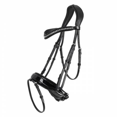 Bridon anatomique Skye - QHP - Cuir avec paillettes