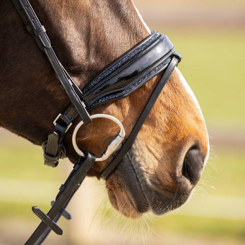 Rembourrage muserolle interchangeable Skye - QHP - Strass