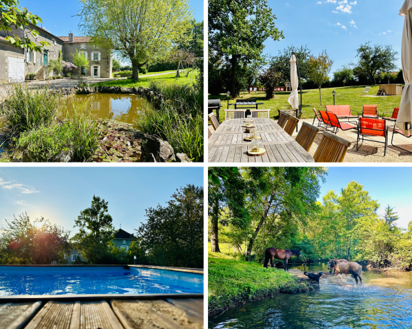 Gîte équestre - 6 chambres - piscine & bain nordique