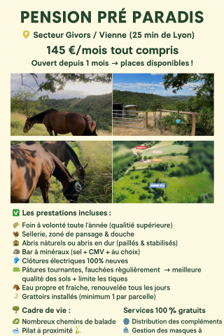 Pension pré paradis type equipiste petit prix