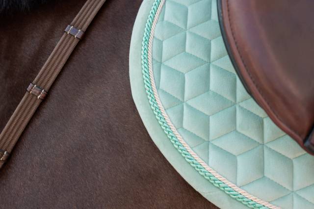 Tapis de selle Velvet - Kentucky Vert Menthe - Amorti exceptionnel