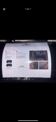 Couverture de box taille 155 , 300g Noir Kentucky 