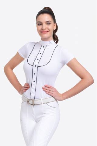 Polo de concours équestre GENTLE RIVER - Cavalliera - Manches courtes