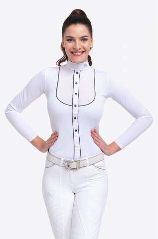 Polo de concours équestre GENTLE RIVER - Cavalliera - Manches longues