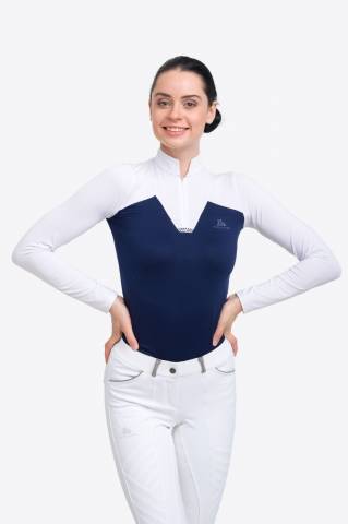 Polo de concours équestre POP - Cavalliera - Manches longues