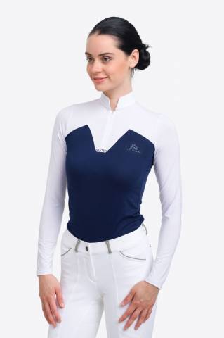 Polo de concours équestre POP - Cavalliera - Manches longues