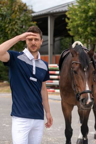Polo de concours équestre MOSAIC - Cavalliera - Manches courtes