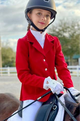 Veste de concours enfant ILOVE CRYSTAL - Cavalliera - Softshell techniq