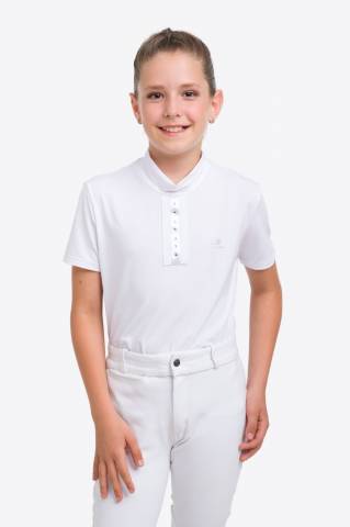 Polo de concours enfant ILOVE CRYSTAL - Cavalliera - Manches courtes