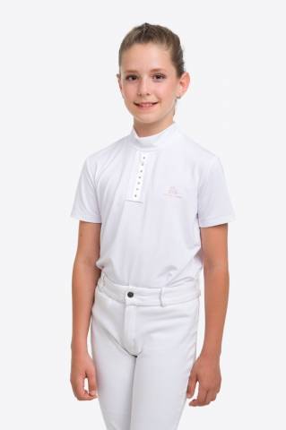 Polo de concours enfant ILOVE CRYSTAL - Cavalliera - Manches courtes